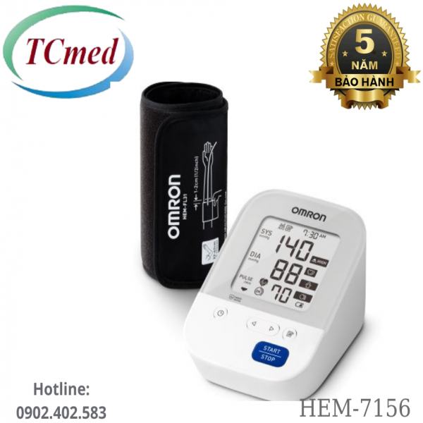 Máy đo huyết áp điện tử bắp tay Omron HEM- 7156 Nhật Bản